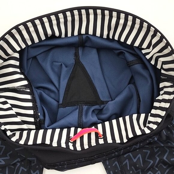 Lululemon Seawheeze 2015 Speed Tight III Legging Black Blue 28" Inseam Size 4 - Picture 6 of 14